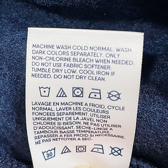 Sweater Fleece Quarter Zip Pullover — Blue Heather — Women’s XL — NEW - Picture 6 of 6